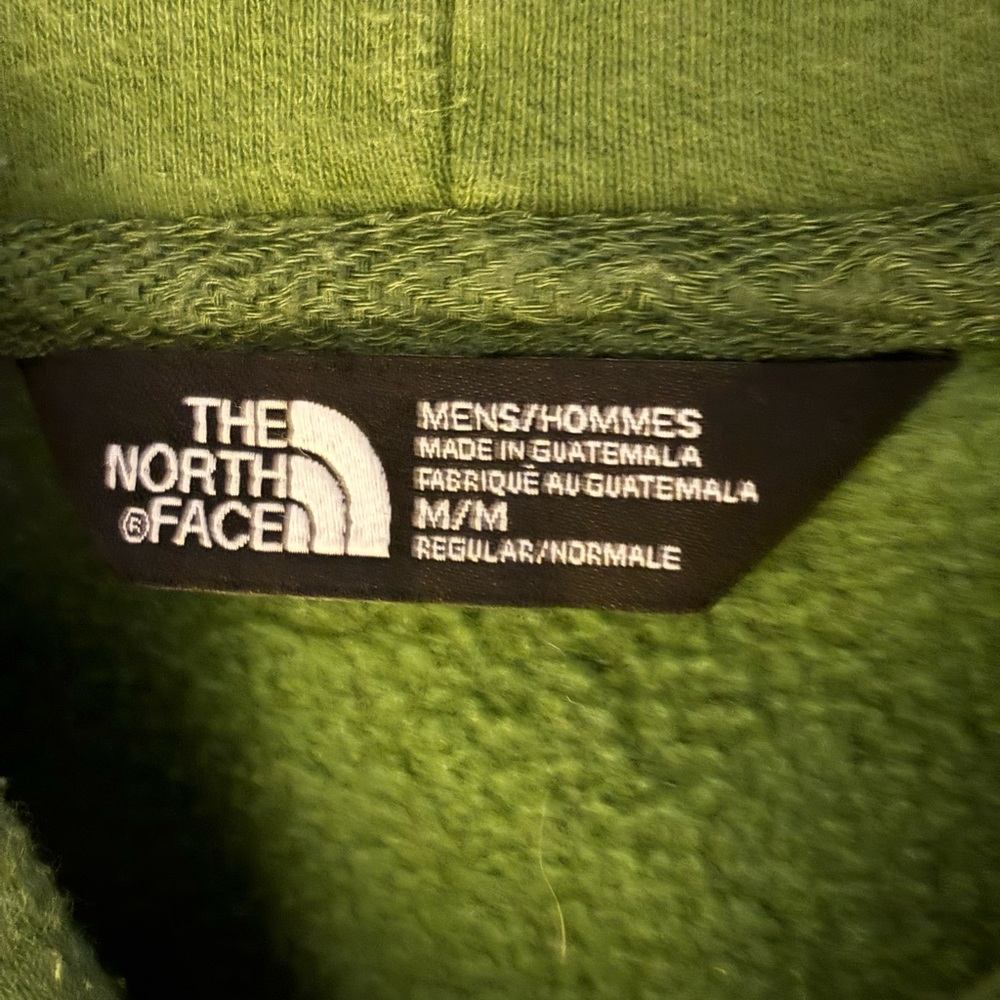 The North Face Men's Green Hoodie Size M excellent condition - Picture 4 of 4